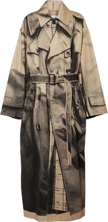 Jean Paul Gaultier Trompe-loeil belted trench coat - Neutrals