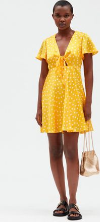 Claudie Pierlot Robe courte fluide jaune