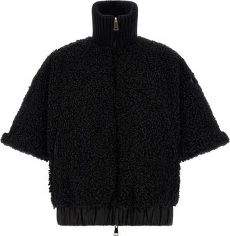Moncler Black Reversible Cape Jacket