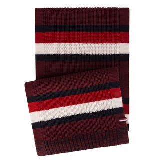 Tommy Hilfiger Mens Stripe Scarf, Rhododendron, One Size