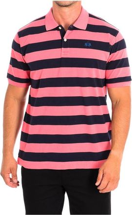 La Martina Polo Shirt met korte mouwen - Heren - Polos - Roze - L - Katoen - Tops