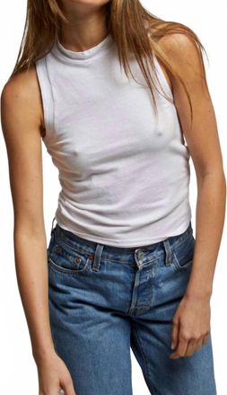 perfectwhitetee Phoebe Slub Tank Top In White