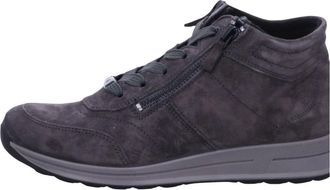 Ara Osaka High-Top Sneaker - Dames - Schoenen - Grijs - Maat: 38 EU Leer