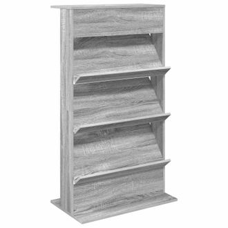 vidaXL Estante De Revistas Con Estante Gris Sonoma 70 X 41 X 126 Cm Vidaxl