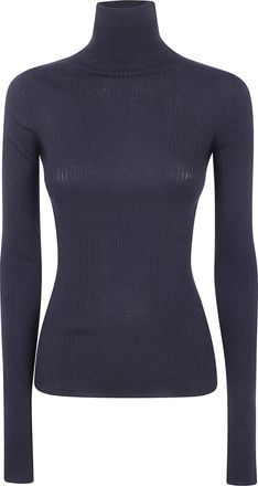 Sportmax Turtleneck Sweater Rib Wool Centro
