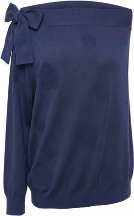 Malo Blue Cotton Women Womens Sweater