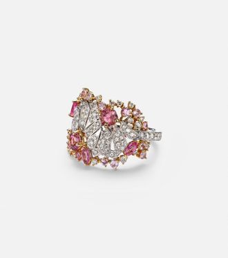 Ananya Magnificent Jewels Volume 2 18kt gold pinky ring with gemstones