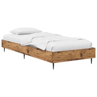 vidaXL Estructura De Cama Madera Envejecida 80 X 200 Cm Vidaxl