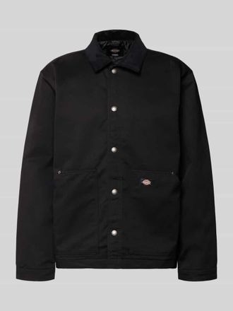 Dickies Jacke mit Umlegekragen und Label-Detail in Black, Gr&ouml;&szlig;e XXL