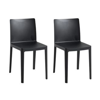 HAY &Eacute;l&eacute;mentaire Chair, anthrazit (2er Set)
