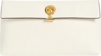 Veronica Beard Anchor Leather Clutch in Off White at Nordstrom