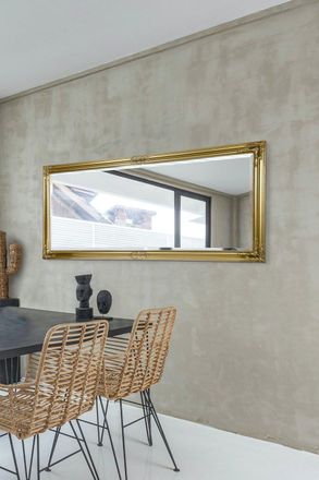 MirrorOutlet Austen Gold Elegant Full Length Wall Mirror 160cm x 73cm | Size: 160 cm x 73 cm