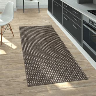 Paco Home Paco Home Alfombra Interior Exterior Terraza Balc&oacute;n Intemperie Lisa Estructura 200x290 Cm, Antracita