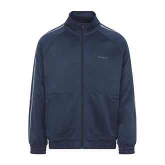 Carhartt Work in Progress Carhartt Wip, Zip-throughs, male, Blue, Size: XL Bolar Sweat Jacket