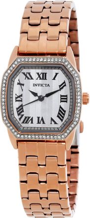 Invicta Wildflower Quartz Crystal Silver Dial Ladies Watch 49039