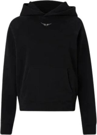 Zadig&Voltaire Felpa Georgy Wings Strass - - Sweatshirts & Hoodies - Donna - Nero - S