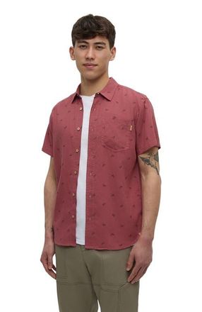 tentree Bike Around Mancos Shirt in Rosewood/bike Around at Nordstrom, Size Xx-Large