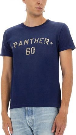 Valentino Print and Patch T-Shirt - Blue
