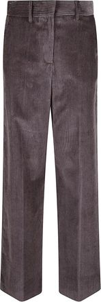 Max Mara Straight Broeken - Dames - Straight fit broeken - Bruin - M - Broeken
