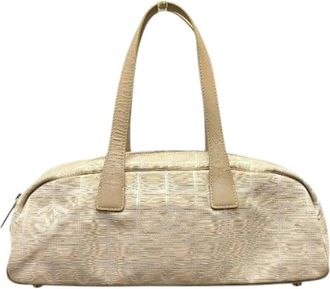 Chanel Pre-owned Handbags, female, Beige, Size: ONE SIZE Pre-owned New Travel Mini Boston Bag