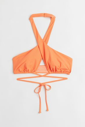 H&M Neckholder-Bikinitop - Orange