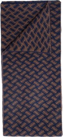 Drumohr Biscottino Sjaal - Heren - Accessoires - Bruin - Maat: ONE Size Kasjmier