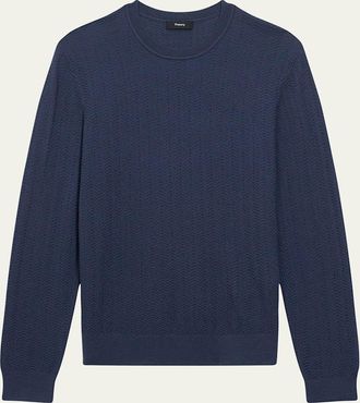 Theory Mens Merino Wool Crewneck Sweater
