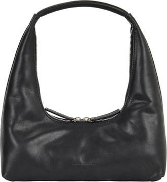 Margesherwood Leather Hobo Bag in Black Pull-Up at Nordstrom