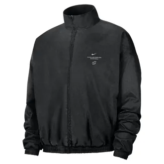 Nike Mens Cleveland Cavaliers Standard Issue Dri-FIT Basketball Woven Jacket in Black | II5895-010