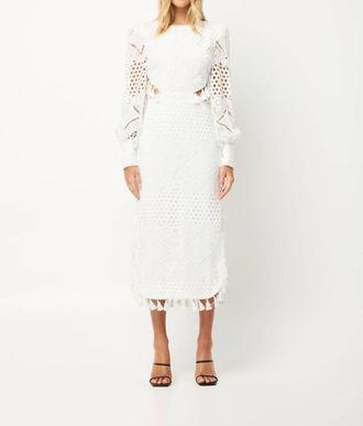 Elliatt Corsica Dress In White