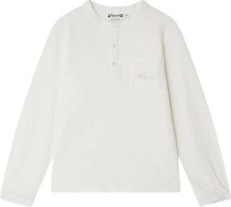 BONPOINT pocketed long-sleeved T-shirt - kids - Organic Cotton - 14 - White