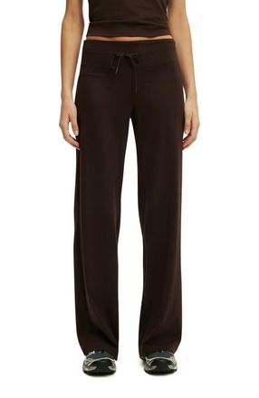 Cotton On Womens Active Ultra Soft Tie Front Wide Leg Pant in French Roast at Nordstrom, Size Xx-Small