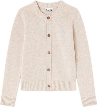 Ganni Core Future Ecru Cardigan