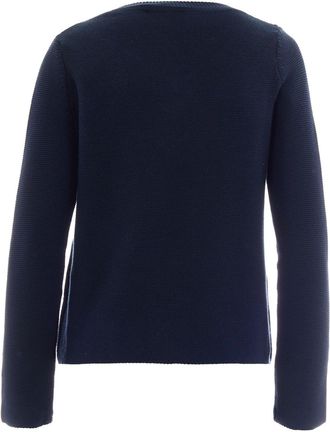 Max Mara Womens Boxy Knit Jumper Blue Cotton Jumpers Sweater