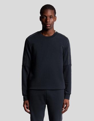 Lyle & Scott Lyle And Scott Mens Sports Tape Sweatshirt - Black - Size: 44