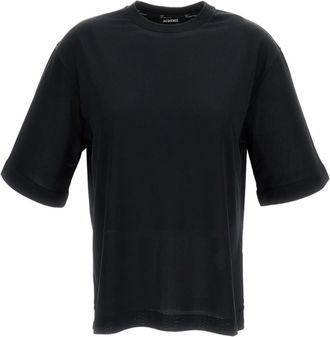Jacquemus Crew-Neck T-Shirt with Embroidered Eyelets and Logo Detail
