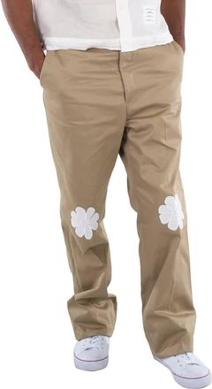 Thom Browne Satin Stitch Unconstructed Daisy Patch Trouser