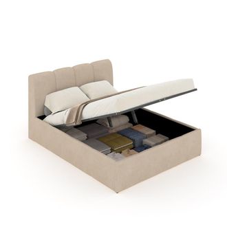 Concept Usine Ba&uacute;l cama Cloud 140x190cm terciopelo beige