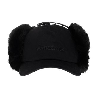 Misbhv Warszawa Sankt Moritz Bontmuts - Dames - Petten - Zwart - S/M - Katoen - Accessoires