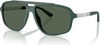 Emporio Armani Ea 4236U 619071 Zonnebrillen - Heren - Zonnebrillen - Groen - 59 MM - Accessoires