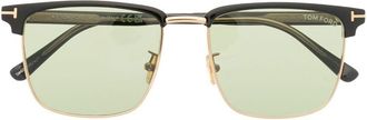 Tom Ford Eyewear square-frame wayfarer sunglasses - men - Acetate/Metal - 55 - Black