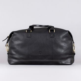 Lakeland Leather Mens Keswick Holdall in Black