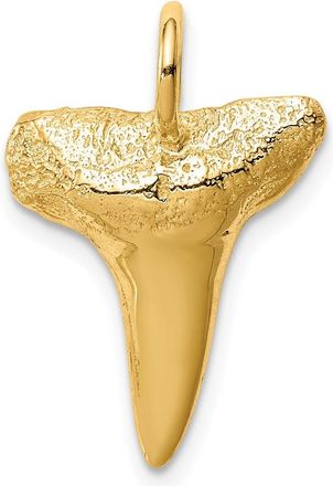 Diamond2Deal 14k Yellow Gold Shark Tooth Pendant