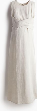 H&M MAMA Stillkleid aus Leinenmix - Beige