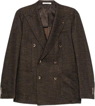 Tagliatore 1Svs 20K Jacket - Heren - Blazers - Bruin - M - Katoen - Jassen