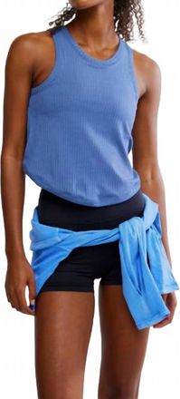 Free People Comeback Tank Top In Blue Indigo