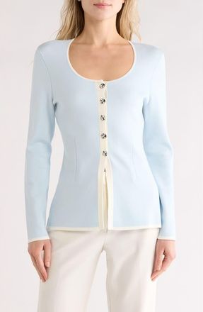 Rag & Bone Ema Scoop Neck Cardigan in Sky at Nordstrom Rack, Size X-Small