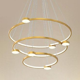Trade Shop Trade Shop Traesio - Trade Shop - Led 96w 3 Cerks Con Telecomando Design Modern Oro 71149