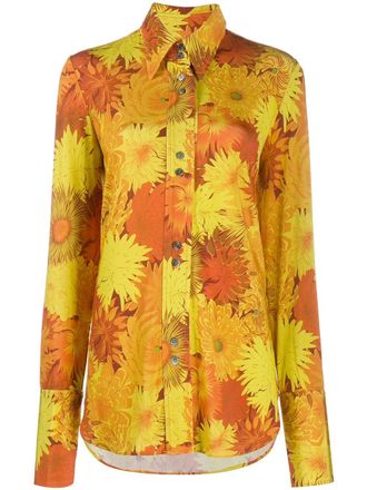 Ellery Camicia a fiori - Arancione
