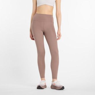 New Balance Womens NB Harmony Pocket High Rise Legging 25 in Brown Poly Knit, size X-Large